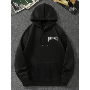 Top Quality 100% Cotton <b>Pullover</b> <b>Men</b> Hoodies Sweatshirts Streetwear Tracksuits Denimes Heavyweight Puff Printing Hoodie - Product Image 2