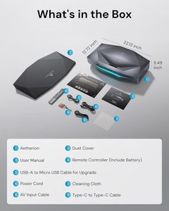 Awol Vision aetherion MAX โปรเจ็คเตอร์ฉายภาพขนาดสั้นพิเศษ200 "หน้าจอใหญ่3300 ISO Lumens ดูได้ในเวลากลางวัน <span class=keywords><strong>Google</strong></span> TV Ust Projector - Product Image 6