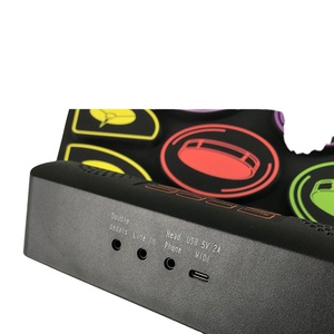 Batería Electrónica Enrollable Personalizada para Niños Principiantes, Set de Batería de Jazz <span class=keywords><strong>Plegable</strong></span> con Altavoz y Soporte - Product Image 5