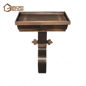 Venta caliente gran precio personalizado cobre Canal de la lluvia cubierta de techo Canal de la lluvia de la guardia - Product Image 3