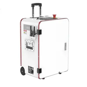 Prezzo di fabbrica metallo gomma legno rimozione della ruggine 100W 200W 500W portatile Laser macchina per la pulizia Mobile