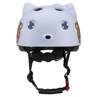 Casque bébé motif ours mignon certifié CE en PC et EPS, léger et réglable pour vélo, trottinette, patins à roulettes, demi-coque pour tout-petit