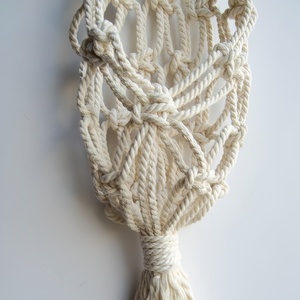 Tapiz de Pared de Macramé Bohemio Hecho a Mano, Arte de Pared Tejido de Algodón con Borlas, Adornos Decorativos para Sala de Estar, Estilo Hogareño - Product Image 5