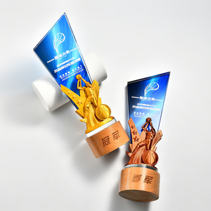 Trophée Sportif Créatif en Cristal pour le Basketball, la Course à Pied, le Badminton, le Tennis de Table, le Football – Récompense pour les Jeux d'Enfants, Cadeau - Product Image 2