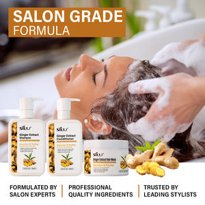 <span class=keywords><strong>Mascarilla</strong></span> para el cabello afroamericana Etiqueta privada Sin sulfato El <span class=keywords><strong>mejor</strong></span> champú de jengibre Champú para la caída del cabello para mujeres Hombres - Product Image 2