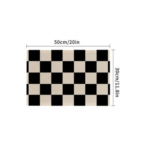 New Arrival American Washable Striped Pattern <strong>Table</strong> Cloth Mat Polyester <strong>Placemat</strong> for <strong>Dining</strong> <strong>Table</strong> - Product Image 1