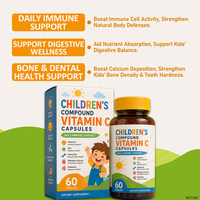 Capsules de vitamine C pour enfants, soutien immunitaire, croissance saine, antioxydant et santé digestive