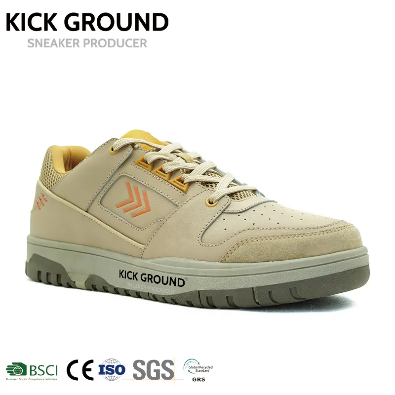 KICK GROUND Shoes Fornecedor Personalizar Própria Marca Sapatos Confortáveis Mens Casual Self Designer Sneakers