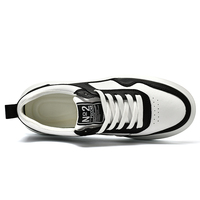 Nouveaux modèles alibaba chaussures hauteur augmentant pour hommes 7cm en cuir véritable blanc Sneaker marque luxe ascenseur bottes de haute qualité