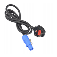 Câble d'alimentation CA britannique, rallonge électrique 240V, 3 prises, 15A, PVC, cuivre, bleu, blanc, prise aviation