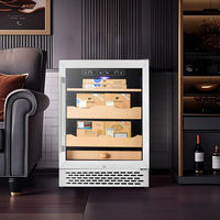 KENLAND KLD-152 ménage 152L thermo-électrique petit refroidisseur à vin étagères en bois cave à vin réfrigérateurs