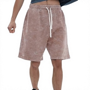 Shorts deportivos personalizados al por mayor, 400gsm, shorts de felpa francesa, shorts de lujo para streetwear, para marcas estadounidenses de streetwear. - Product Image 3