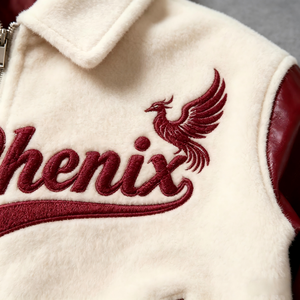 Custom Chenille Embroidery Varsity <strong>Jacket</strong> <strong>Men</strong> OEM/ODM Leather Sleeve Letterman <strong>Baseball</strong> <strong>Jacket</strong> Wool Body College <strong>Jackets</strong> - Product Image 2