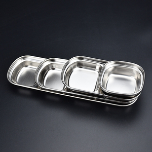 Plato pequeño de acero inoxidable de alta calidad con patrón de planta Pedido mínimo 50 piezas para <span class=keywords><strong>restaurante</strong></span> de barbacoa <span class=keywords><strong>coreano</strong></span> - Product Image 6