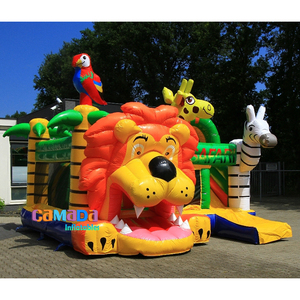 Moonwalk King <span class=keywords><strong>lion</strong></span> king Jumping Castle pour enfants Bouncy Castle Combo Bounce House and Slide with Blower - Product Image 4