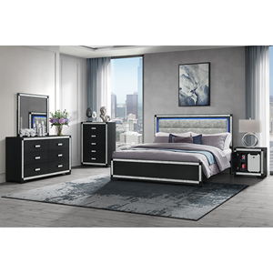 Charcoal Nightstand With Cooler And Speaker Smart Storage Organization - Product Image 6