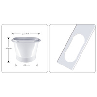 Kit de ventilation de fenêtre pour climatiseur portable domestique, adaptateur de conduit réglable en ABS de 5,9 pouces, écologique, épaisseur 2,0 mm, joint d'étanchéité