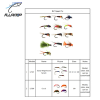 Mouche sèche Beetles en mousse flottants Stimulateur de mouches Truite Parachute Caddis Royal Wulff Mayfly Wooly Bugger Ginger Quill Pêche Mouches