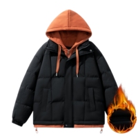 Veste d'hiver personnalisée pour homme, coupe-vent, à capuche, chaude, imperméable, style décontracté, tendance streetwear, veste en duvet pour homme