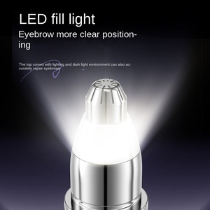 Rasoio Elettrico Portatile Ricaricabile in Acciaio Inox <span class=keywords><strong>per</strong></span> <span class=keywords><strong>Sopracciglia</strong></span> con Penna, Nuovo Prodotto - Product Image 3