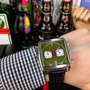 Montre à quartz avec logo personnalisé, mouvement chronographe japonais, montres à quartz, montre carrée 39*39 mm pour homme, design classique de luxe - Product Image 5