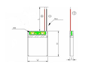 Certified 3,7 V rechargeable 602035 400mAh lithium-ion polymer battery - Product Image 3