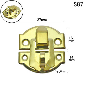 ตัวล็อกกล่องโลหะ S25 S26 S84 ขนาด 27 มม. สไตล์โบราณ สำหรับกล่องไม้ ทนทาน - Product Image 4