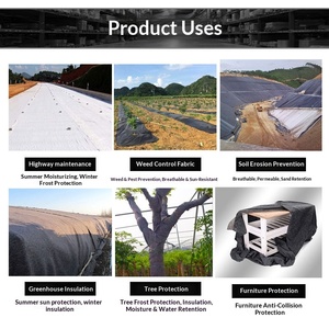 11800 Géotextiles non-tissés personnalisés de 20 m, vente directe fabricant, pour la construction routière, l'entretien et l'agriculture domestique, tissu sans feutre - Product Image 2