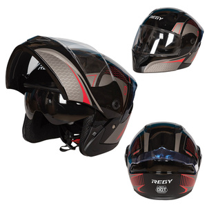 Casco <span class=keywords><strong>de</strong></span> Motocicleta Marca Regy con Certificación DOT, con Forro <span class=keywords><strong>de</strong></span> EPS y Cierre <span class=keywords><strong>de</strong></span> Liberación Rápida <span class=keywords><strong>para</strong></span> un Uso Fácil - Product Image 3
