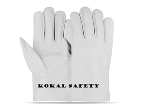 Guantes de Seguridad para Conducir Camiones de Cuero de Cabra de Grado AB con Protección Antideslizante y Anticorte, Ajuste Cómodo - Product Image 5