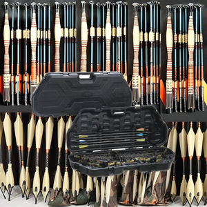 Custodia con fiocco nero composto duro con piuma di plastica progettata per il tiro all'aperto e la caccia può ospitare 1 arco e <span class=keywords><strong>6</strong></span> frecce - Product Image 3