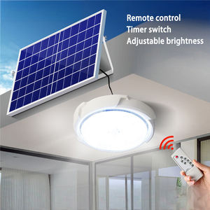 现代 LED 太阳能灯室内室外使用防水吸顶吊灯阳台庭院太阳能吸顶灯 - Product Image 1