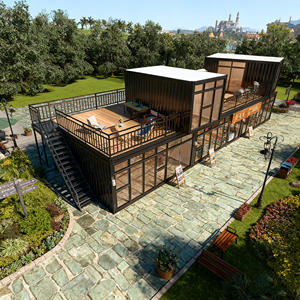 Maison modulaire préfabriquée de luxe en conteneur de 20 pieds et 40 pieds, <span class=keywords><strong>d</strong></span>étachable, en acier préfabriqué, pour camping, maison mobile pour usage commercial - Product Image 4