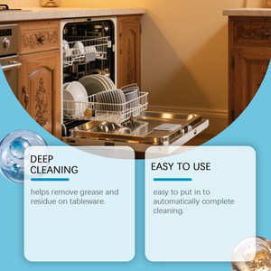 Tabletas de Limpieza para Lavavajillas Ecológicas, Tabletas Efervescentes Desengrasantes y Desincrustantes, Gran Poder de Limpieza para el Hogar - Product Image 4
