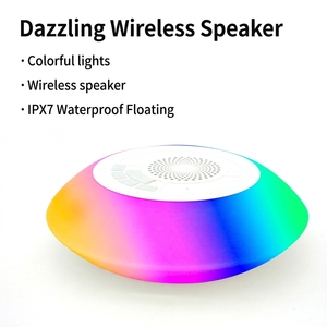 <span class=keywords><strong>Speaker</strong></span> Nirkabel 5.0 Tahan Air IPX7, Dapat Mengapung, dengan Mikrofon Terintegrasi, LED RGB, Woofer, Kabinet Logam untuk Pesta Luar Ruangan - Product Image 3