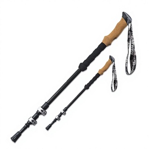 Bastón <span class=keywords><strong>de</strong></span> Senderismo <span class=keywords><strong>de</strong></span> Carbono, Plegable, Telescópico, Portátil, Longitud Ajustable, para Deportes al Aire Libre, Montañismo, Camping, Trekking, Esquí - Product Image 1