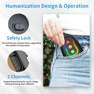 <span class=keywords><strong>Collar</strong></span> de entrenamiento personalizado para perros, <span class=keywords><strong>collar</strong></span>ín de entrenamiento sin choque, recargable, con control remoto, venta al por mayor de fábrica - Product Image 4