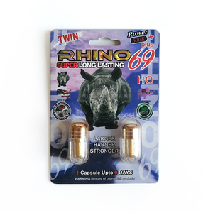 Capsules Rhino 69 pour booster l'énergie masculine avec une formule nutritive à base de plantes naturelles améliorant la durée de l'activité et la sensibilité. - Product Image 1