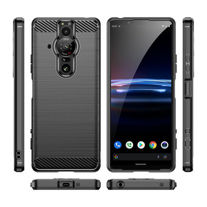 Coque de téléphone en TPU en Fiber de carbone de haute qualité pour Sony <span class=keywords><strong>Xperia</strong></span> <span class=keywords><strong>Pro</strong></span> XZ2 coque arrière en TPU souple - Product Image 2