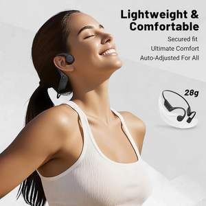 Auriculares de Conducción Ósea Bluetooth 6.0 de Oreja Abierta con Micrófono, Resistentes al Agua IPX5, 10 Horas de Reproducción, Auriculares Deportivos Ligeros - Product Image 2