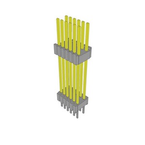 Connettore DWM0661LD700 con distanziatore flessibile per header 12P, passo 1.27mm, placcato oro, foro passante, supporto BOM DWM-06-61-<span class=keywords><strong>L</strong></span>-D-700 - Product Image 1