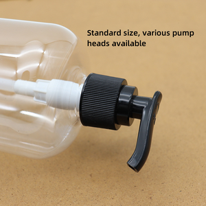 Tùy chỉnh nhãn rõ ràng trong suốt mỹ phẩm Lotion <span class=keywords><strong>container</strong></span> Dispenser Nhựa dầu gội chai bơm phun cap bao bì cho kem - Product Image 4