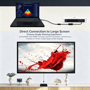   Adaptador convertidor de vídeo a <span class=keywords><strong>VGA</strong></span> para ordenador portátil, escritorio, conexión a monitor, proyector, <span class=keywords><strong>conector</strong></span> de transferencia de señal - Product Image 3