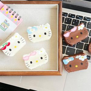 Pinzas de Pelo Hawaianas con Diseño de Hello Kitty para Mujer, Pinzas Grandes y Elegantes Tipo Tiburón, Fuerte Sujeción para Cabello Grueso, Envío Rápido - Product Image 6