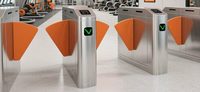 Tourniquet intelligent à reconnaissance faciale, à moteur unique, contrôle d'accès piéton, protection IP65, acier inoxydable, RS485