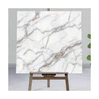 Autocollant mural en carrelage de marbre moderne, imperméable, en PVC épaissi pour salon, autocollant UV