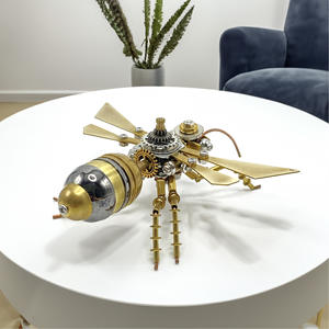 Insecte <span class=keywords><strong>mécanique</strong></span> steampunk, fourmi <span class=keywords><strong>mécanique</strong></span> en <span class=keywords><strong>métal</strong></span>, modèle <span class=keywords><strong>3D</strong></span> artisanal à assembler, <span class=keywords><strong>puzzle</strong></span> <span class=keywords><strong>3D</strong></span> - Product Image 4