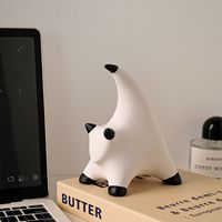 Figurine de chat en porcelaine abstraite Tonfo, écologique, faite à la main, mignonne, créative, pour la décoration de la maison, salon, entrée, meuble TV