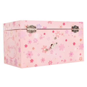 Joyero de música de sirena rosa de 7 pulgadas de lujo Ever Bright, bonito regalo de madera para niñas HECHO DE MDF - Product Image 5