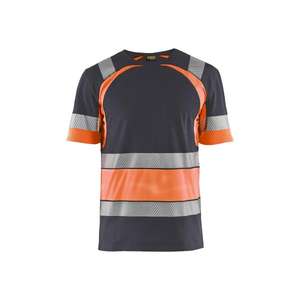 BLAKLADER - 342110309653XXXL T-shirt Gris moyen/Orange haute visibilité-EAN 7330509815441 HI-VIS WORKWEAR - Product Image 1